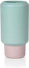 Lucie Kaas Fumario Vase Pink/Mint, 16,5cm