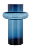 Lyngby Glas Tube Vase H: 40 cm, mörkblå