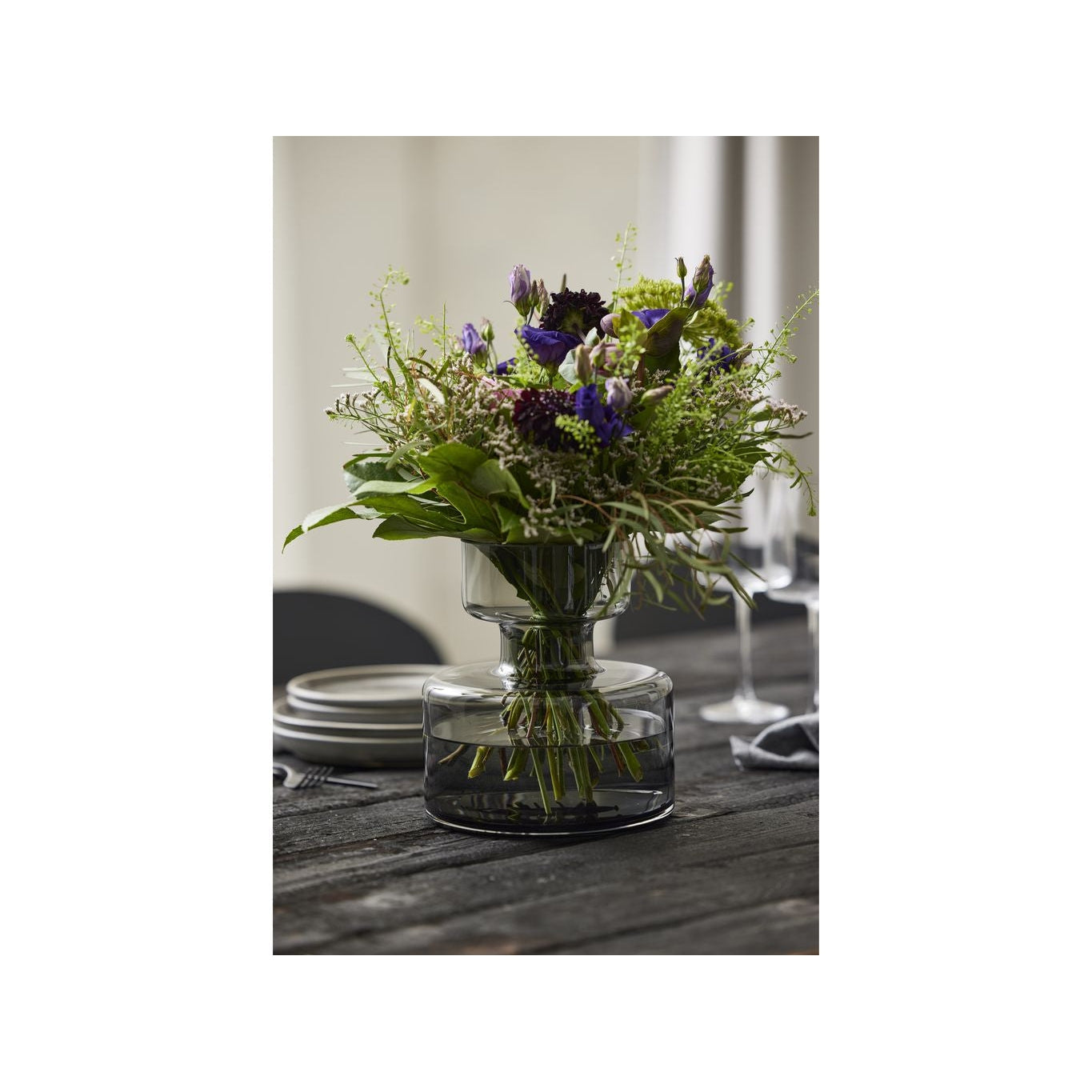 [product_category]-Lyngby Glas Tubular Vase H: 20 Cm, Smoke-Lyngby Glas-5722000239147-23914-LYN-16