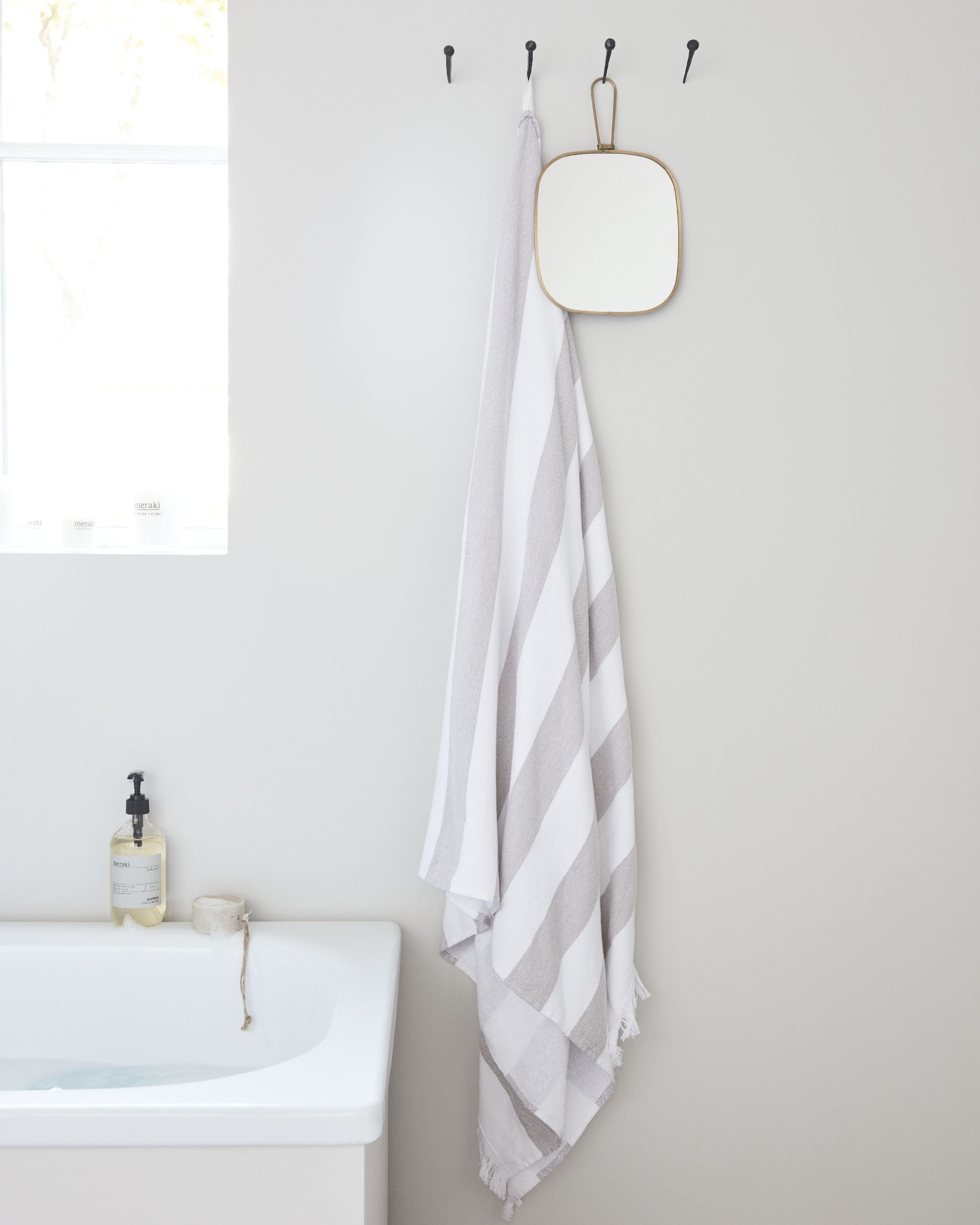 [product_category]-Meraki Barbarum Towel 100x180 Cm, White And Brown Stripes-Meraki-5707644789449-361320053-MER-3