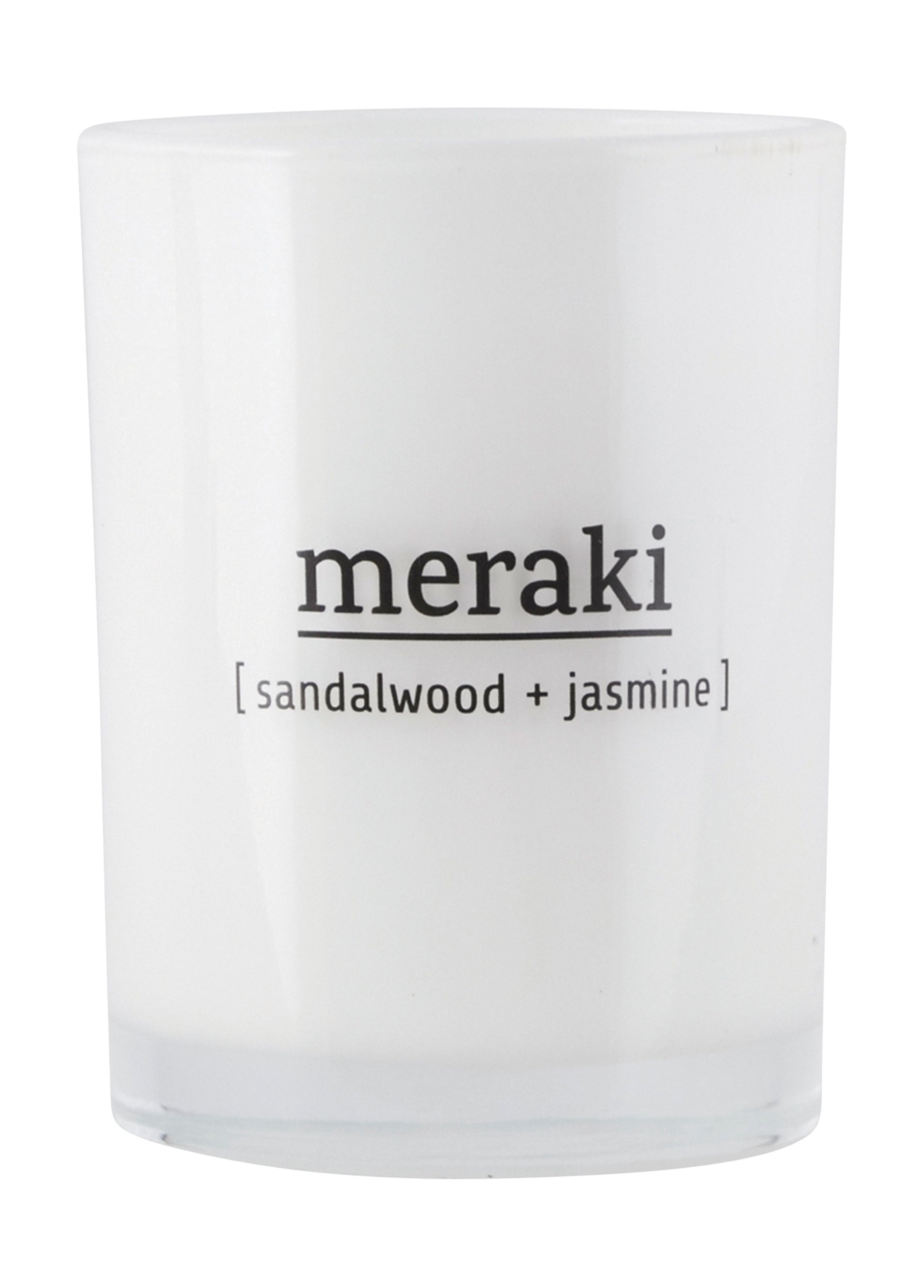 Meraki Duftlys H10,5 cm, Sandalwood & Jasmine