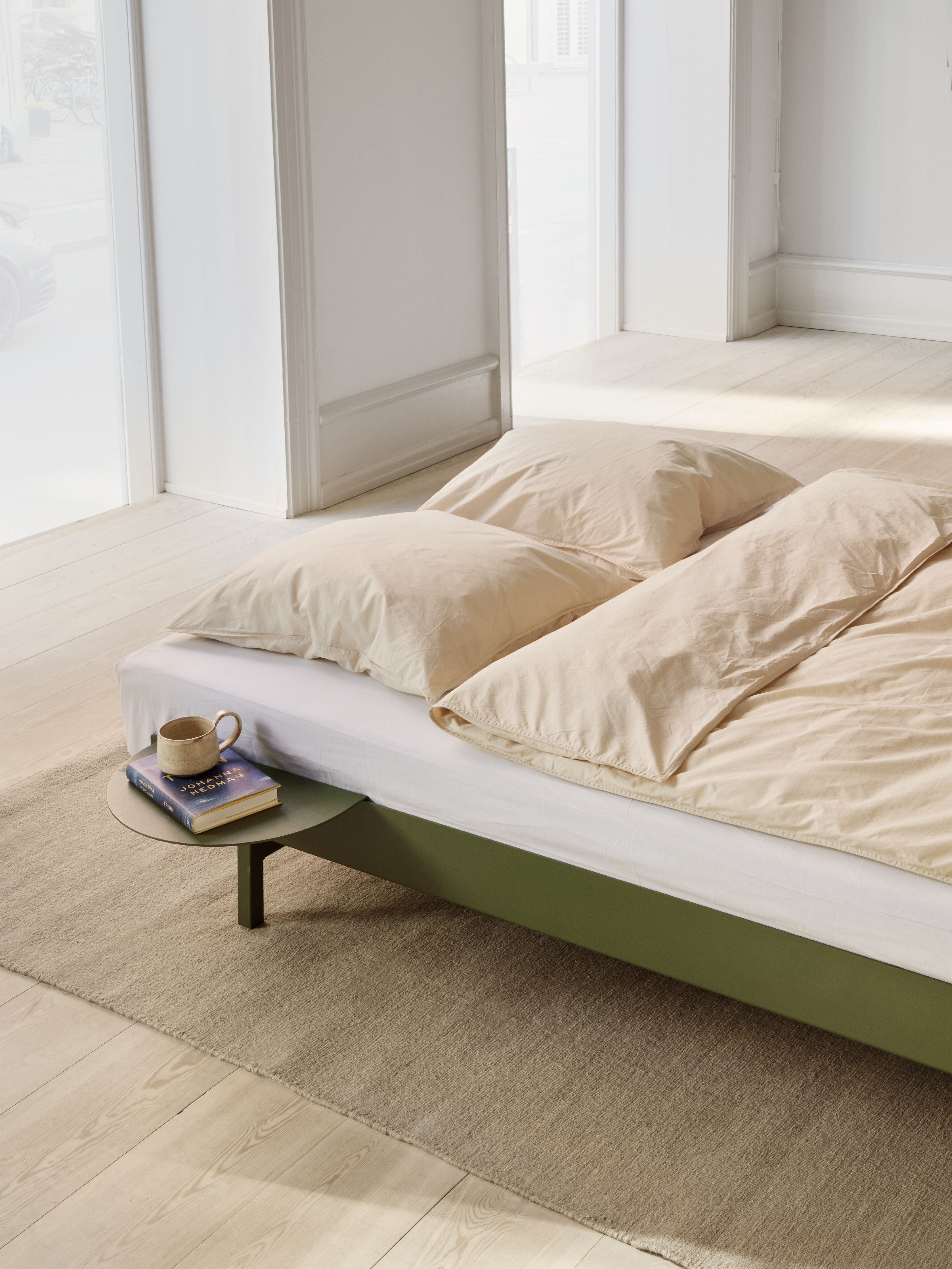 [product_category]-Moebe Bed With 1 Bedside Table 90 180 Cm, Pine Green-Moebe-5713520009693-BD90-1801XSTPG-MOE-7