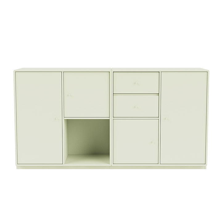 Montana par breda skänk med 3 cm piedestal, pomelo green