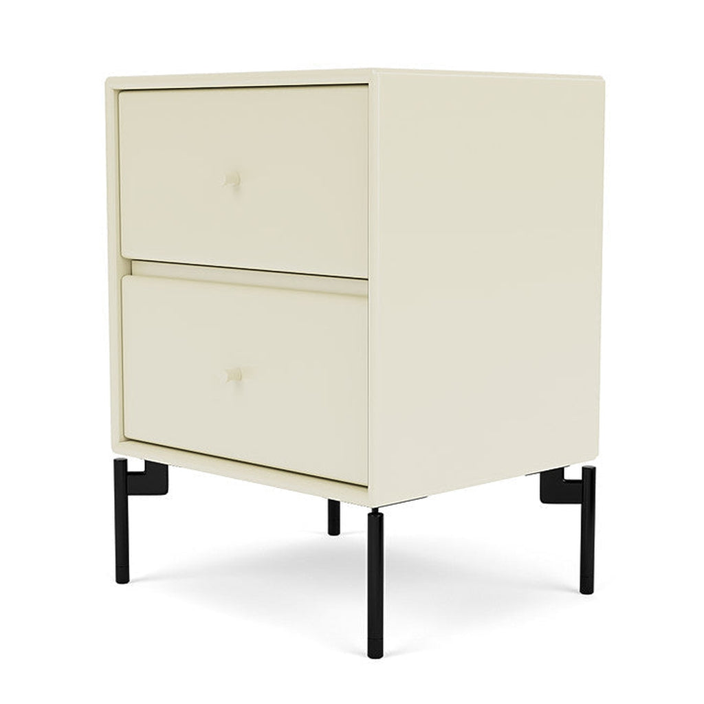 Montana Operation Drawer Table With Ben, Vanilla White/Black