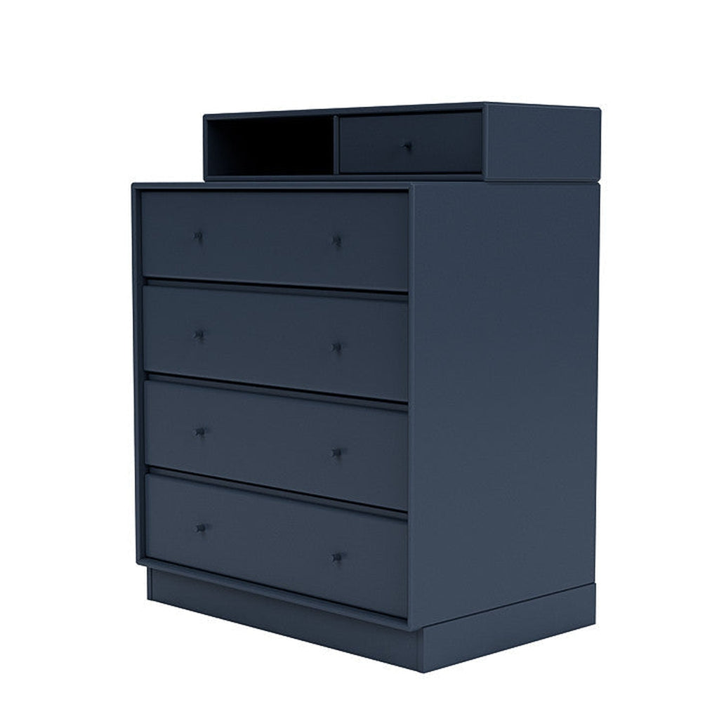 Montana Keep Bre of Drawers med 7 cm piedestal, Juniper Blue