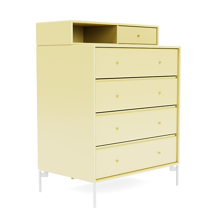 [product_category]-Montana Keep Chest Of Drawers With Legs, Camomile/Snow White-Montana Furniture-5714322262521-0000KEEP-159-02-MON-3