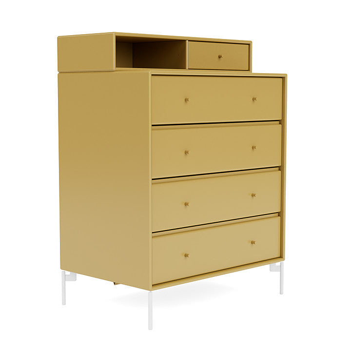 [product_category]-Montana Keep Chest Of Drawers With Legs, Cumin/Snow White-Montana Furniture-5714322262361-0000KEEP-157-02-MON-3