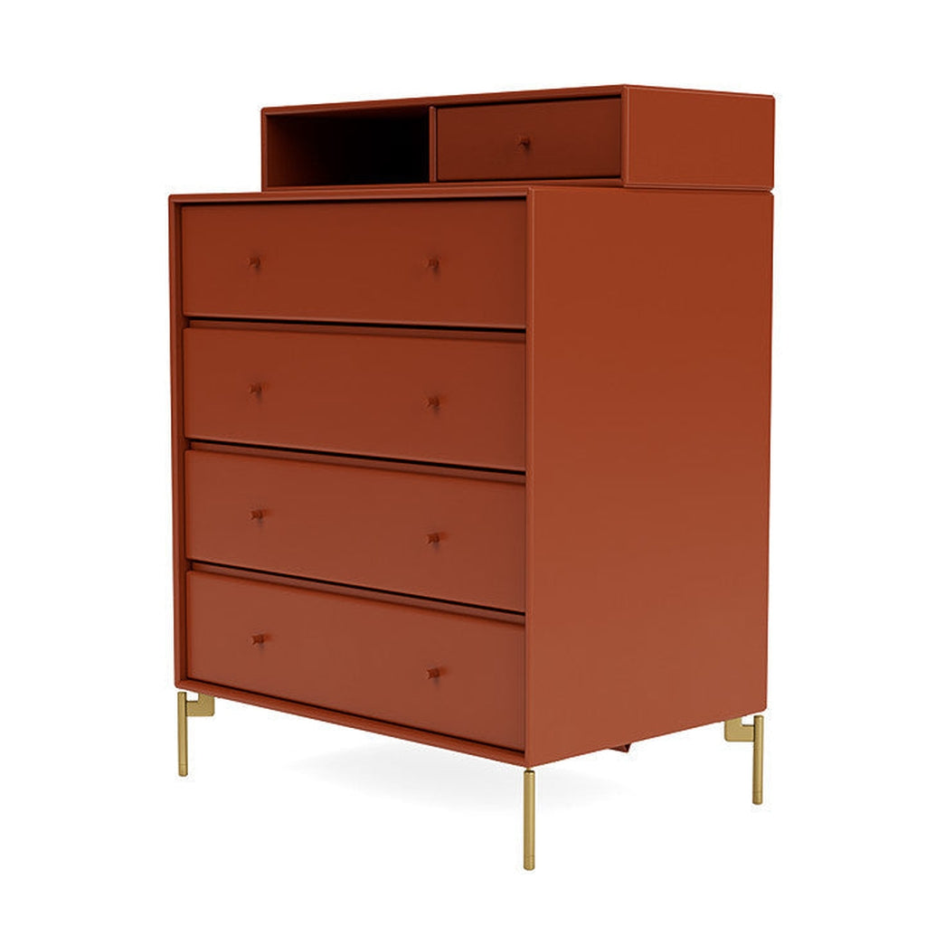 Montana Keep Bre of Drawers With Ben, Hokkaido Brown/Brass