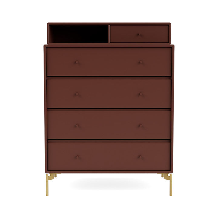 Montana Keep Bre of Drawers With Ben, Masala/Brass