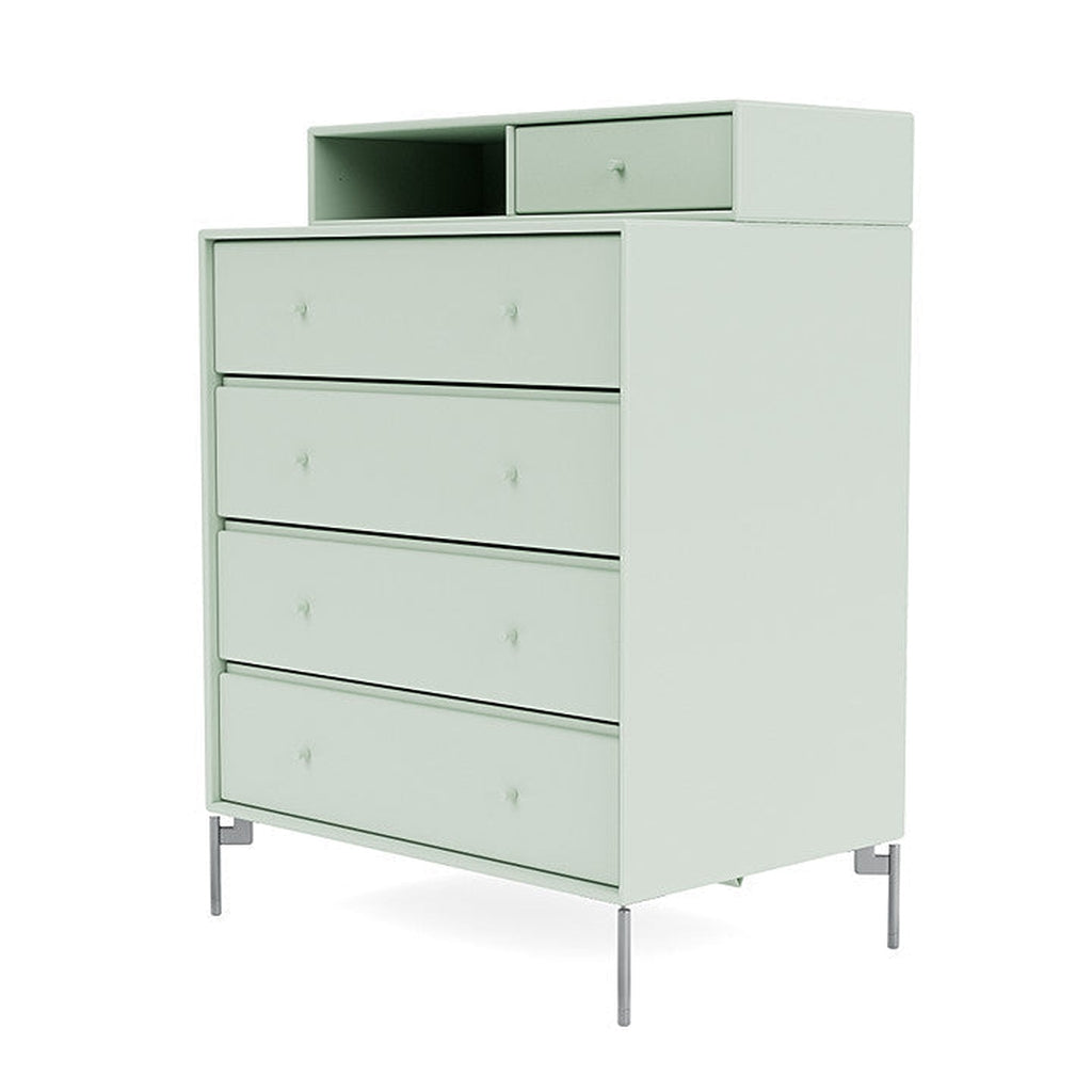 Montana Keep Bre of Drawers With Ben, Mist/Chrome Mat