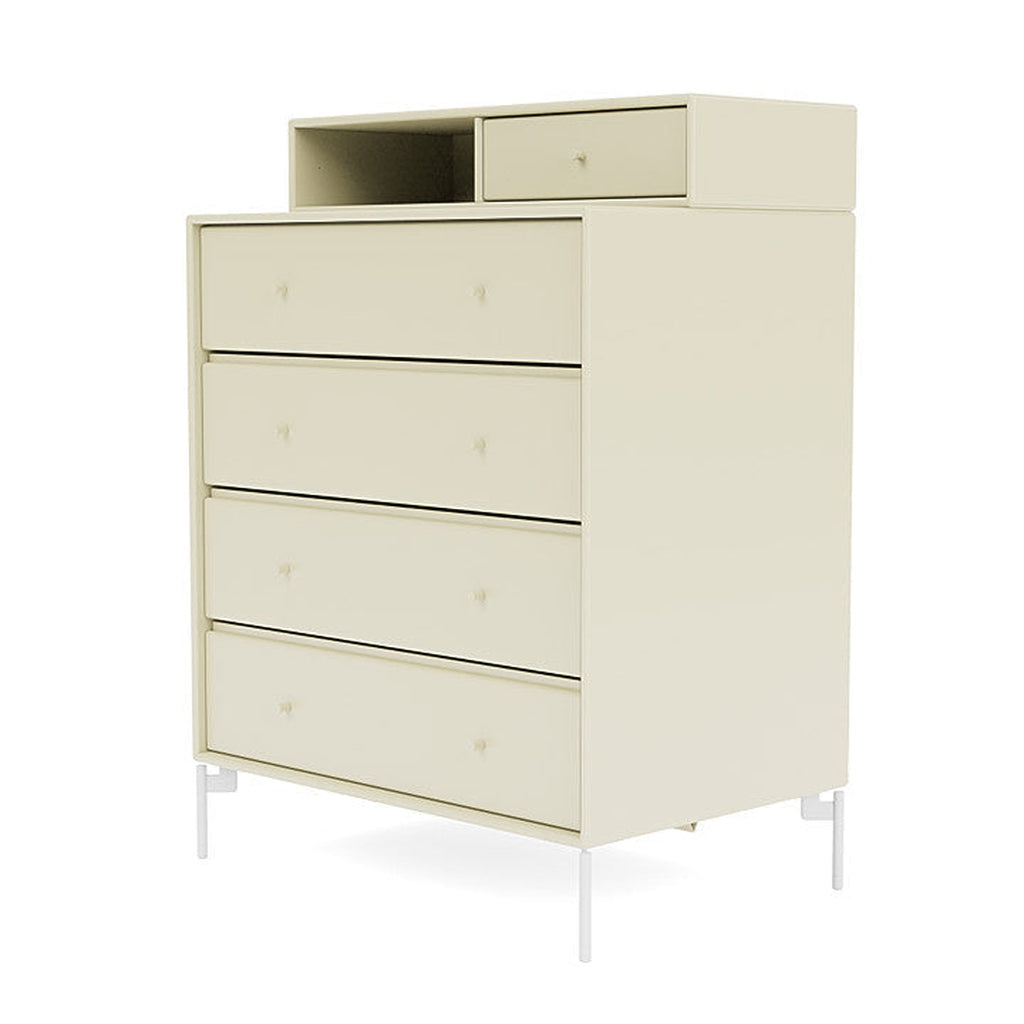 Montana Keep Bre of Drawers With Ben, Vanilla White/Snow White