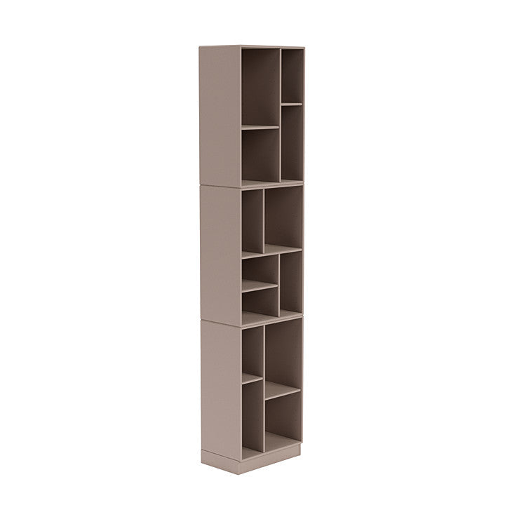 [product_category]-Montana Loom High Bookcase With 7 Cm Plinth, Mushroom Brown-Montana Furniture-5714322263603-0000LOOM-137-07-MON-3