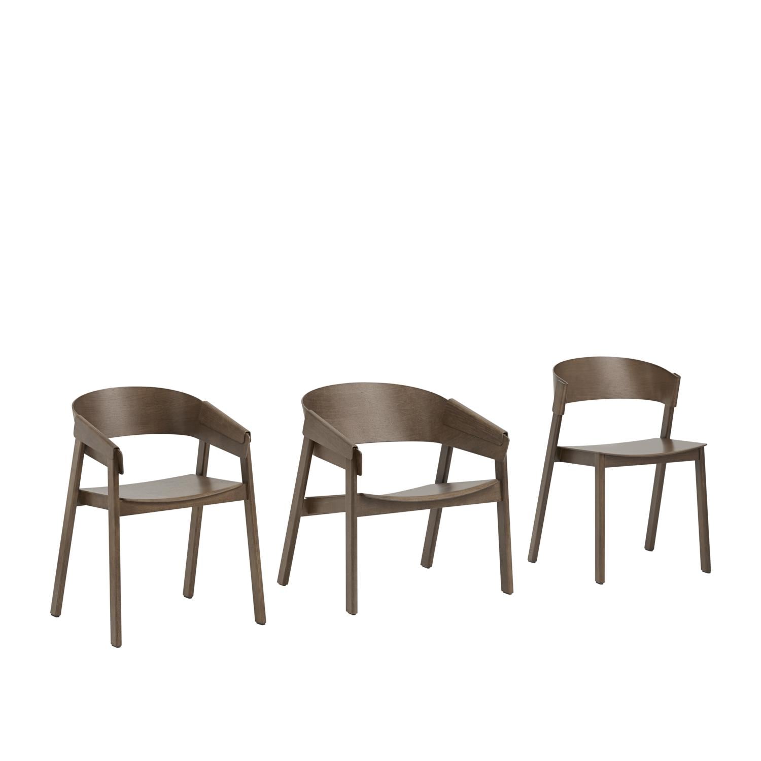 [product_category]-Muuto Cover Armchair, Dark Brown Stained-Muuto-5713294888135-15164-MUU-3