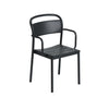 Muuto Linear Steel Armchair, Sort