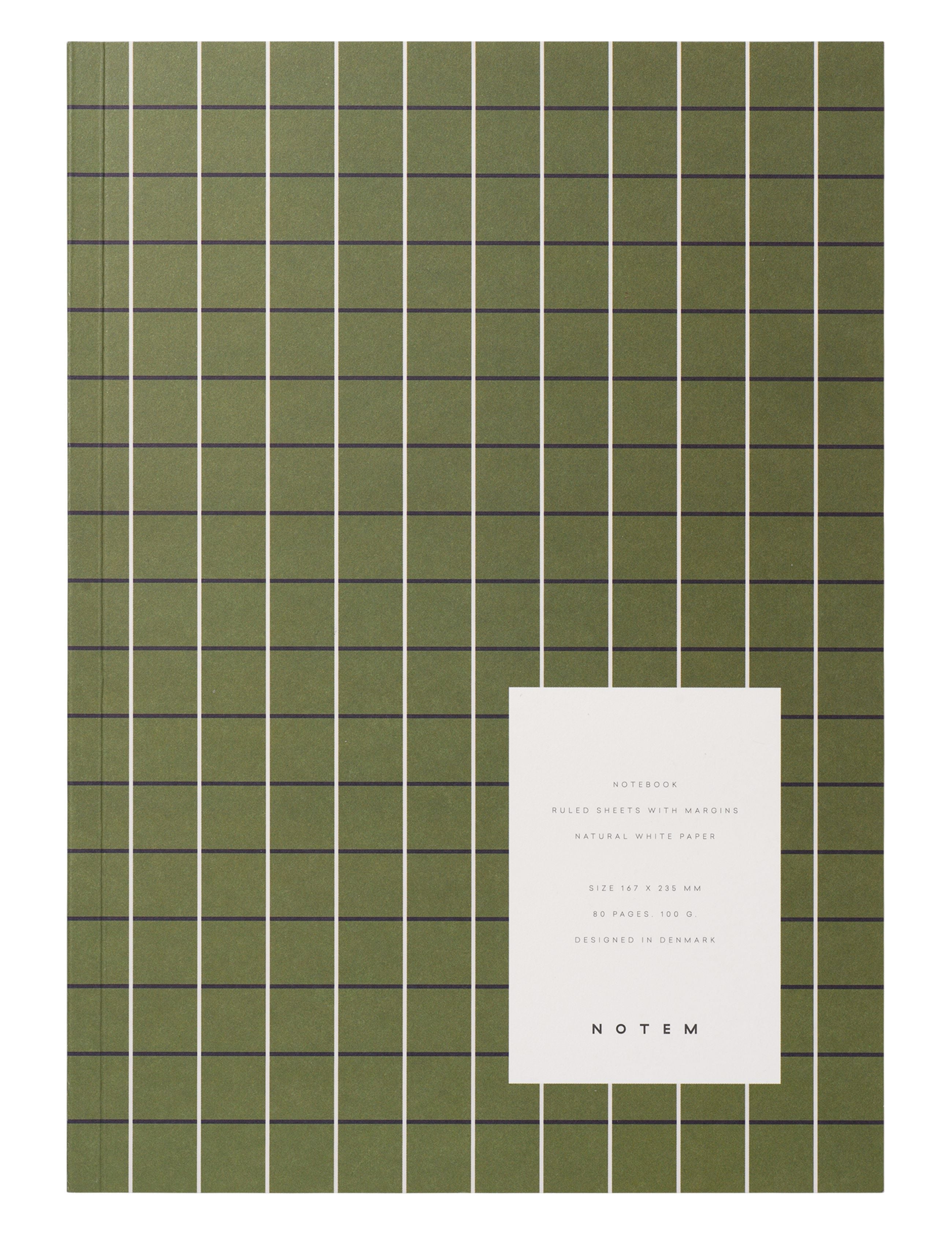 [product_category]-Notem Studio Vita Notebook Medium, Green Grid-Notem Studio-5713990000770-101017-NOT-1