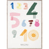 Paper Collective Spaghetti Numbers Poster, 50x70 cm