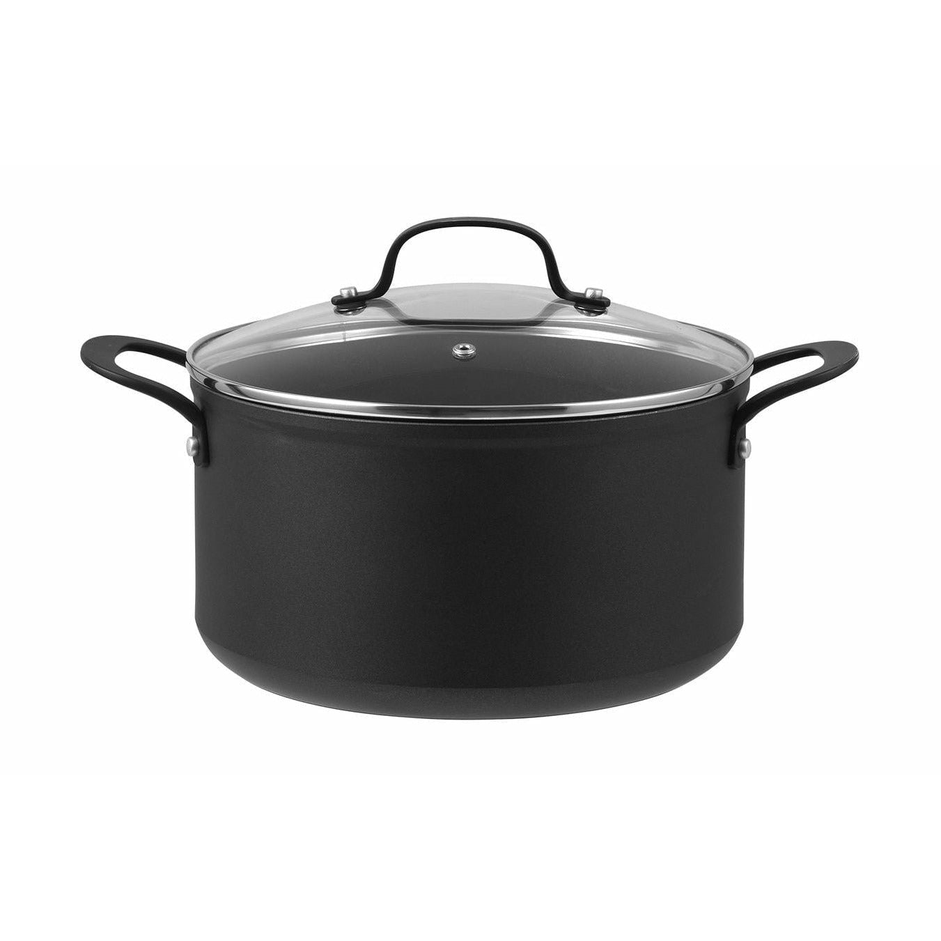 [product_category]-Pillivuyt Gourmet Arc Pot With Glass Lid ø 24 Cm, Black-Pillivuyt Gourmet-3108837126423-20226-PIL-1