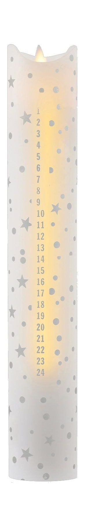 [product_category]-Sirius Sara Calendar Candle ø4,8x H29cm, Romantic Silver-Sirius-5707310240014-24001-SIR-1