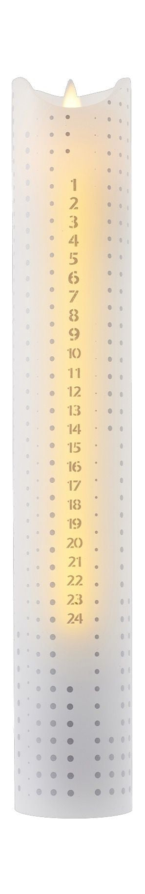 [product_category]-Sirius Sara Calendar Candle ø5x H29cm, Silver Dots-Sirius-5707310240045-24004-SIR-1