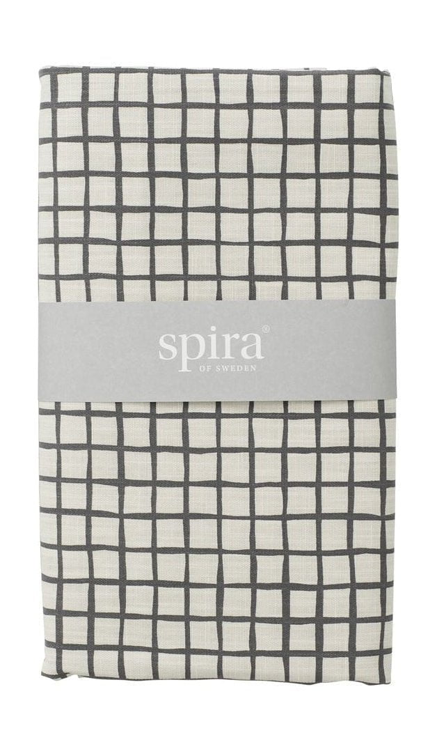 [product_category]-Spira Ruta Tablecloth, Asphalt-Spira of Sweden-7333001017719-6309-SPI-1