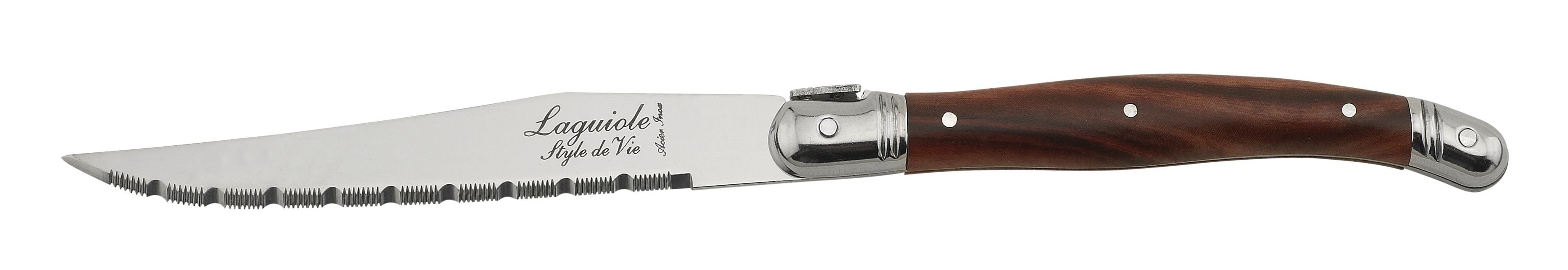 [product_category]-Style De Vie Authentique Laguiole Premium Line Steak Knives 6 Piece Set, Dark Wood-Style de Vie Authentique-8718719303863-530100-STY-2