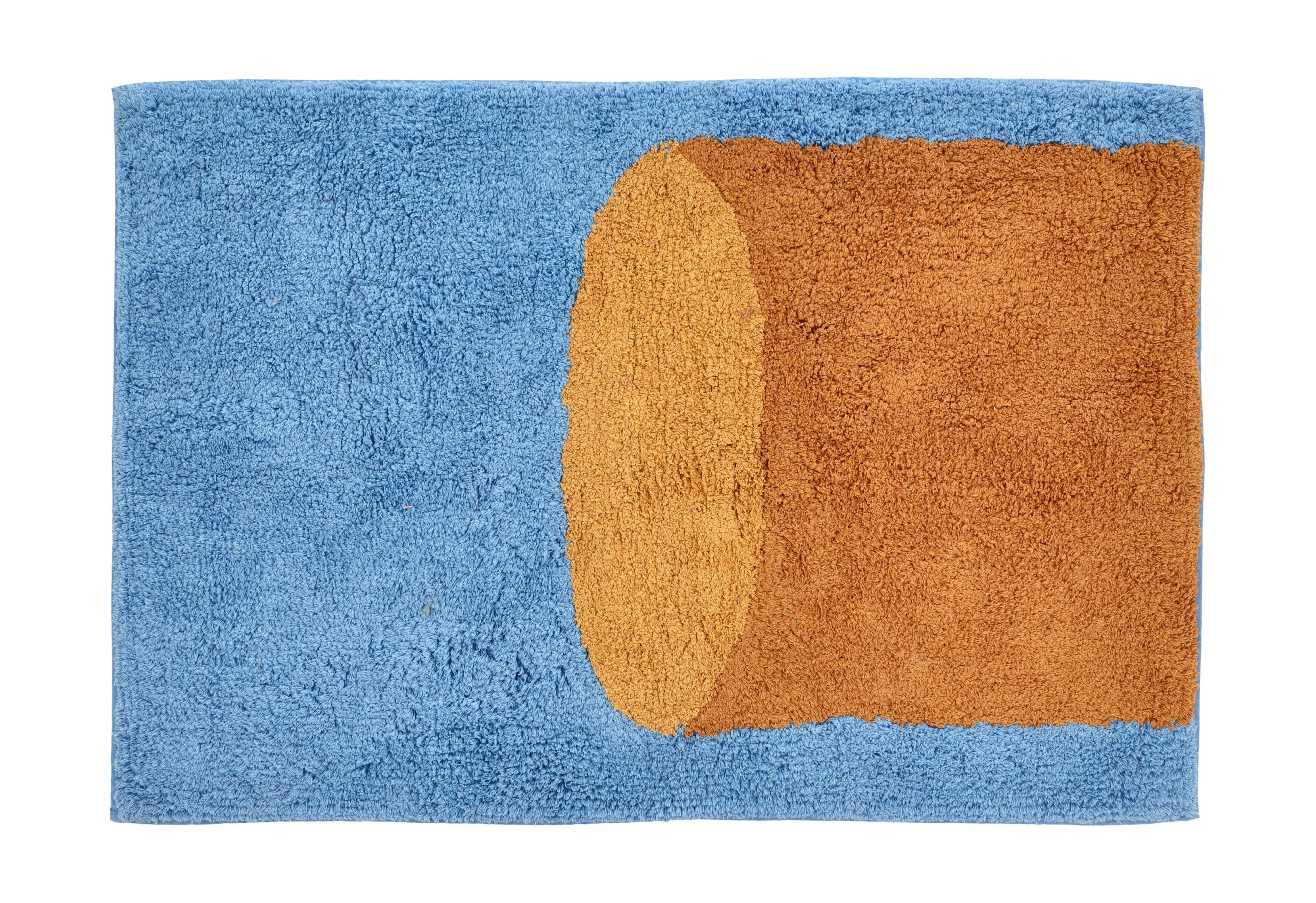 [product_category]-Villa Collection Styles Tufted Rug 60x60 Cm, Blue/Brown-Villa Collection-5722000292210-29221-VIL-1