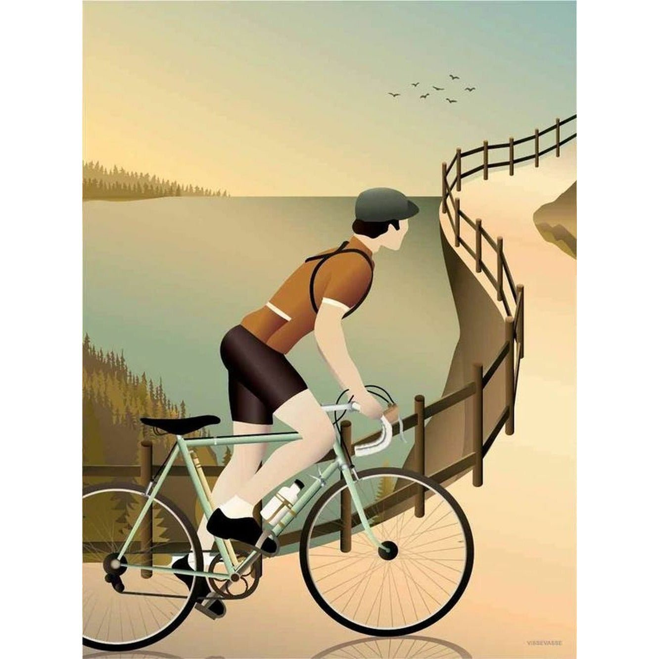 [product_category]-Vissevasse Cycling In The Hills Poster, 50 X70 Cm-Vissevasse-5713138001638-F-2020-017-L-VIS-1