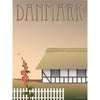 Vissevasse Danmark Bondehuset Plakat, 30X40 Cm