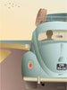 Vissevasse VW Beetle Plakat, 15X21 Cm