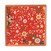 Wedgwood WonderLust Crimson Jewel Square Tray 14,5 cm i presentförpackning, röd