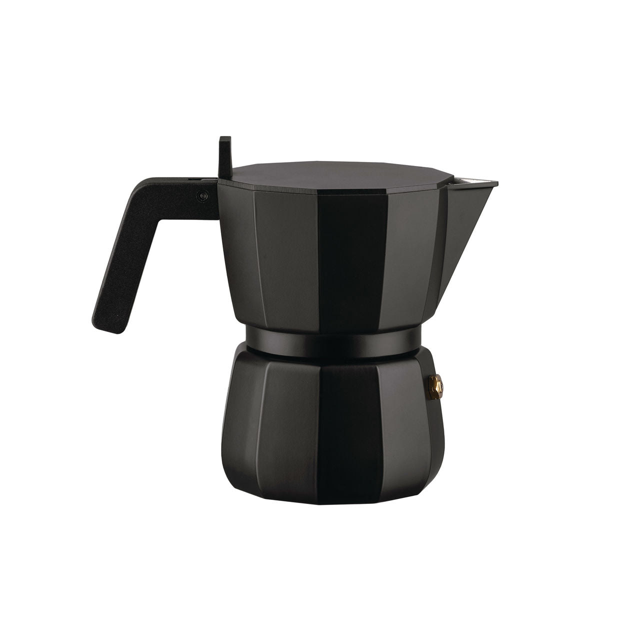 Alessi Moka espresso kaffemaskine sort, 3 kopper