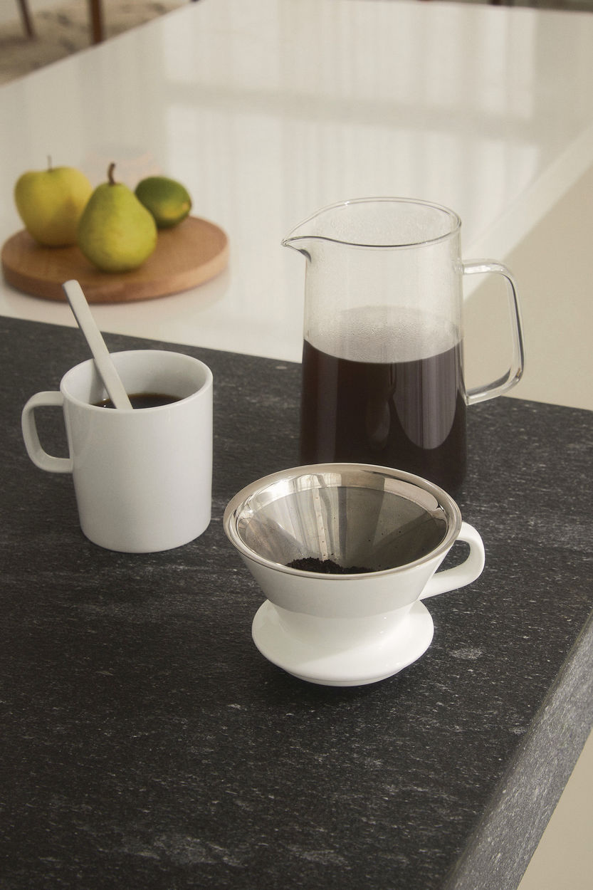 Alessi Slow Coffee, tilbehør til kaffekværn (Jug + Net Filer + Filter Holder)