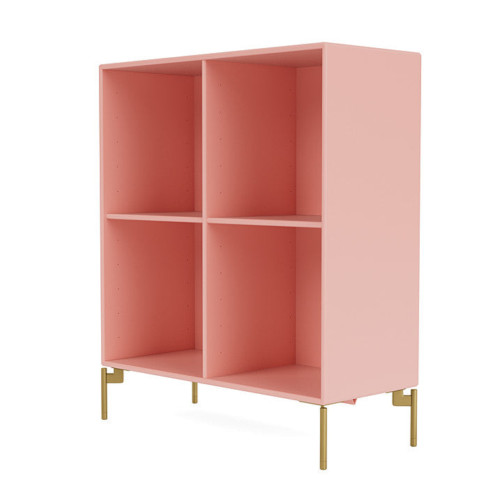 Montana Show Bookcase With Legs, Ruby/Brass