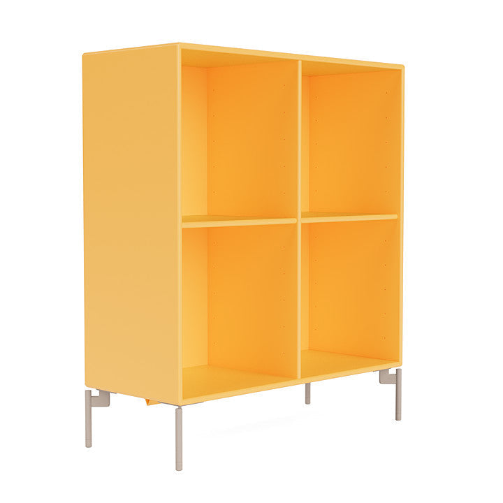 Montana Show Bookcase With Legs, Acacia/Mushroom