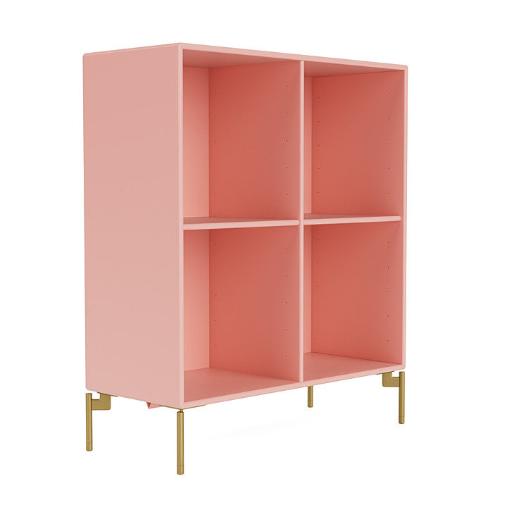 Montana Show Bookcase With Legs, Ruby/Brass