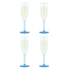 Bodum Oktett Champagne fløjter 4 stk. 0,12 L, Blue Moon