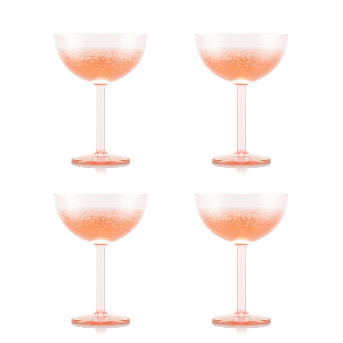 Bodum Oktett Champagne Coupe Glasses 4 stk. 0,28 L, jordbær