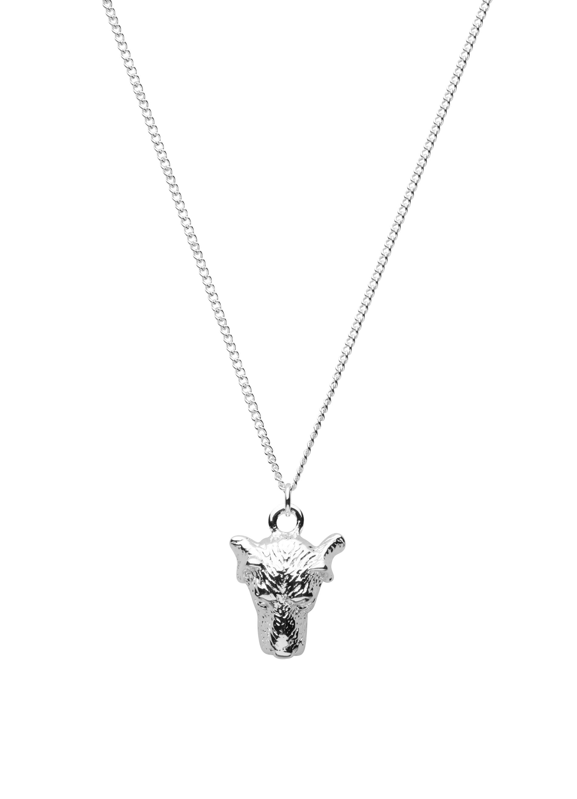 Skultuna Terrier halskæde, sølvbelagt