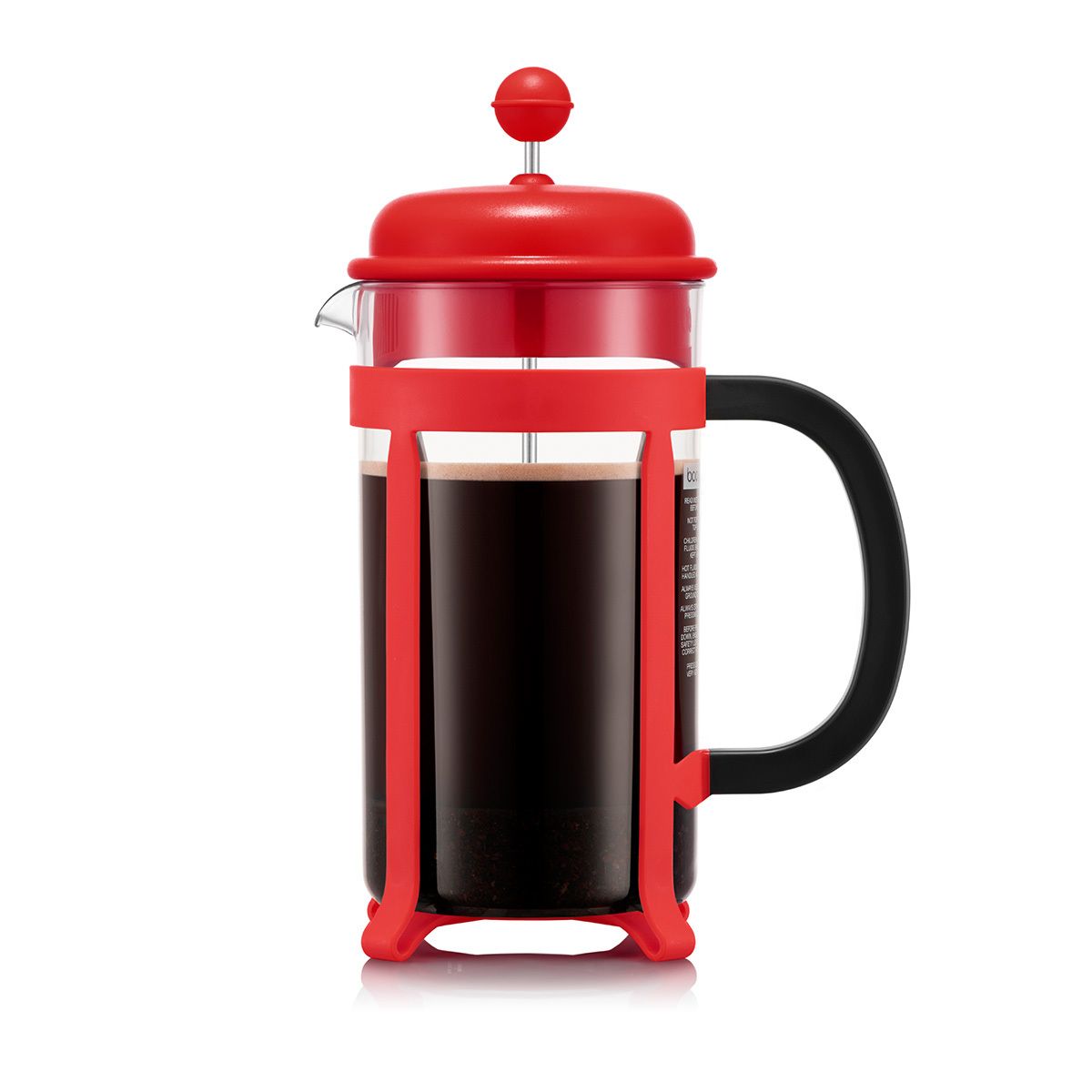 Bodum java fransk presse kaffemaskine 1 l, rød