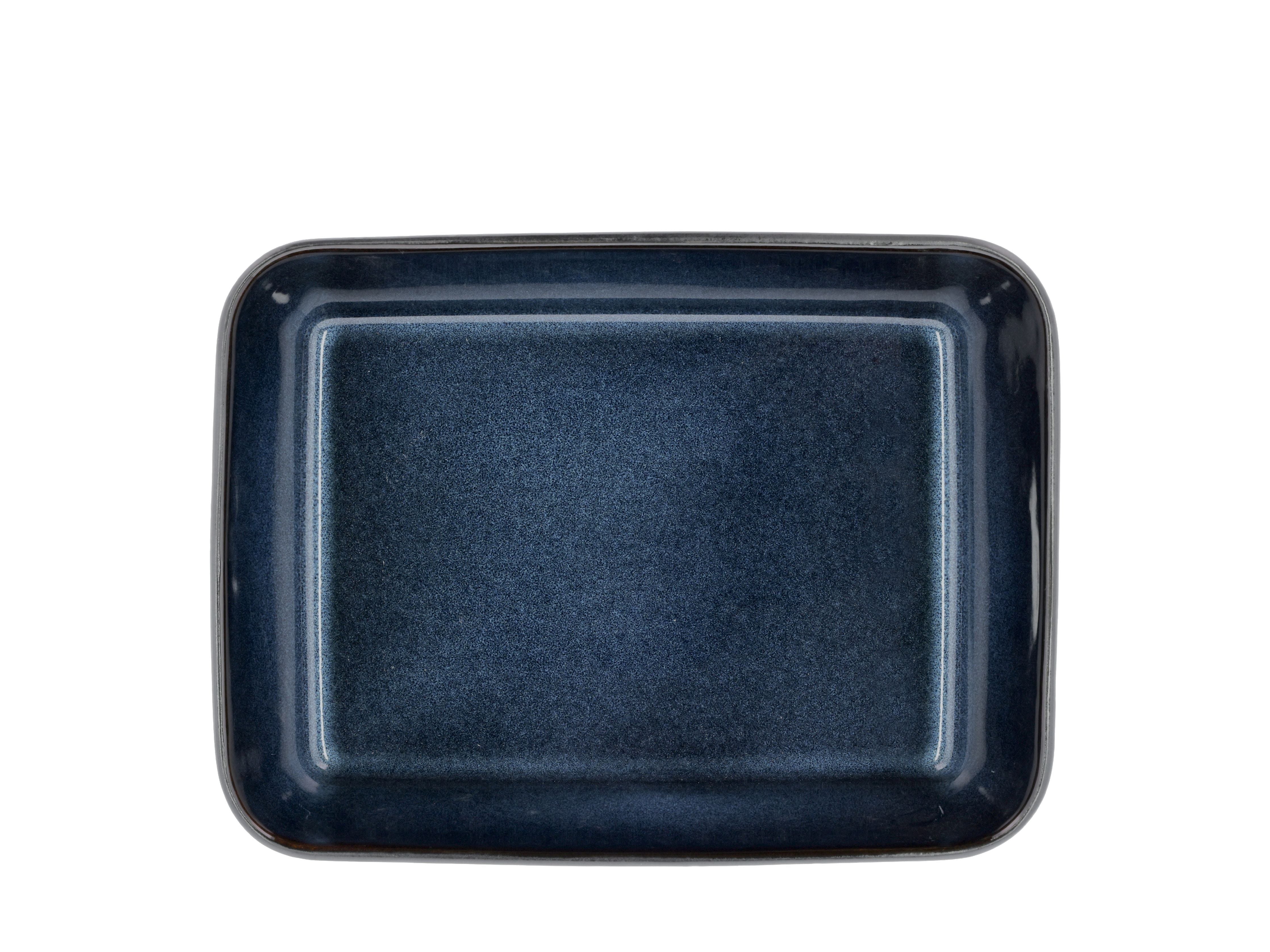 Bitz skål rektangulær 28 x 21 x 8 cm, sort/blå