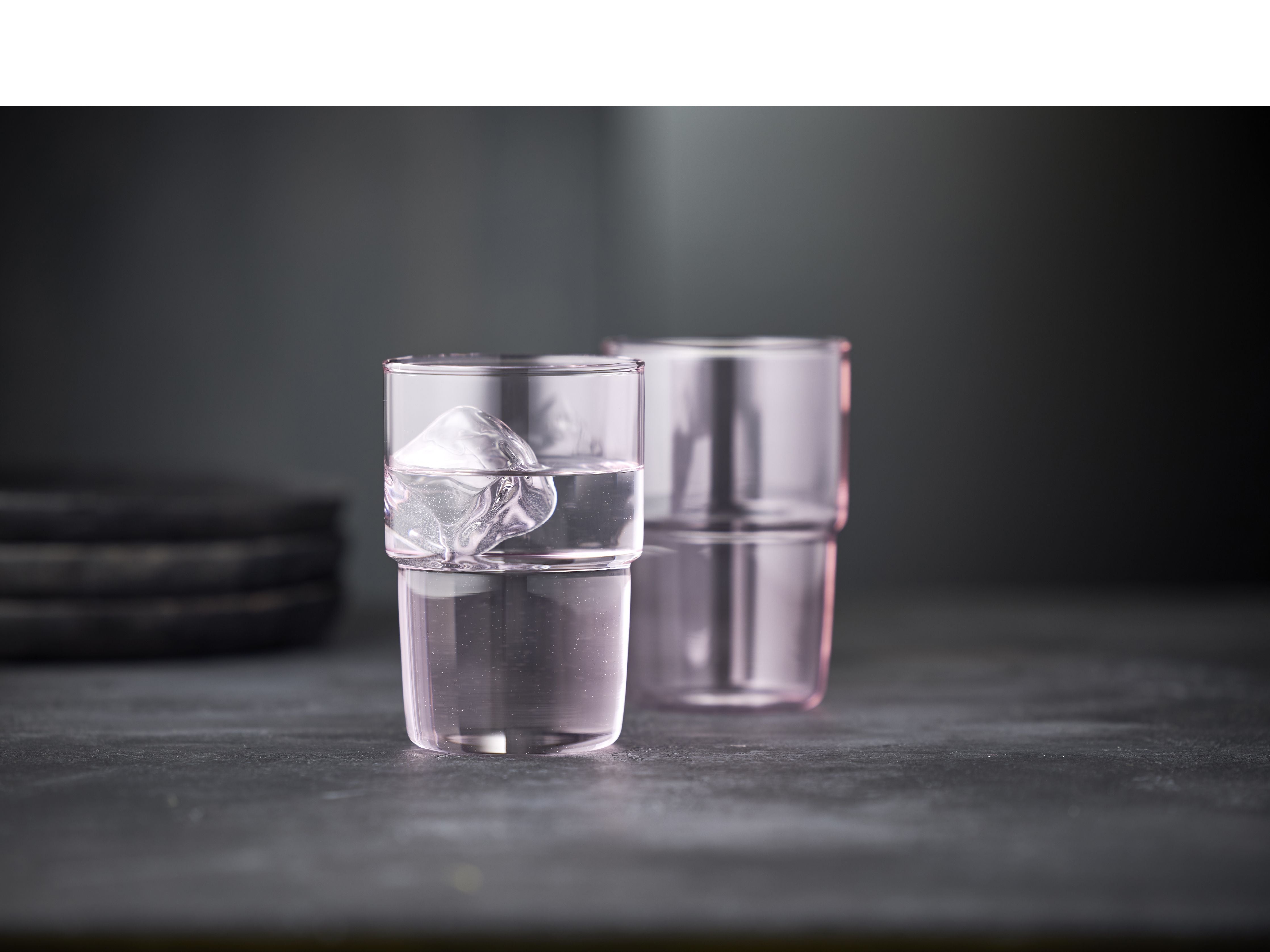 Lyngby Glas Torino Drink Glass 40 Cl 2 stk, lyserød