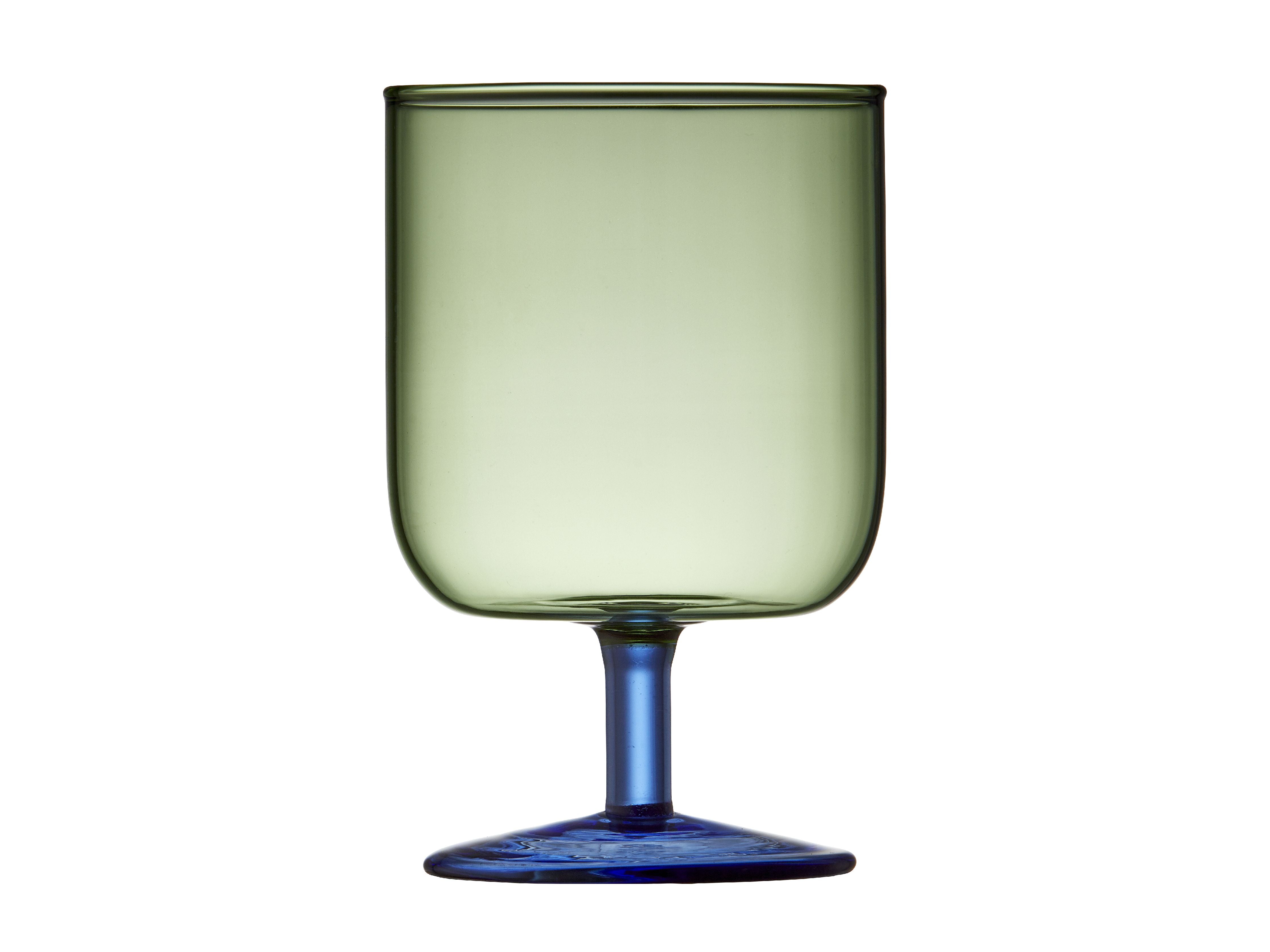 Lyngby Glas Torino vinglas 30 Cl 2 stk, grøn/blå