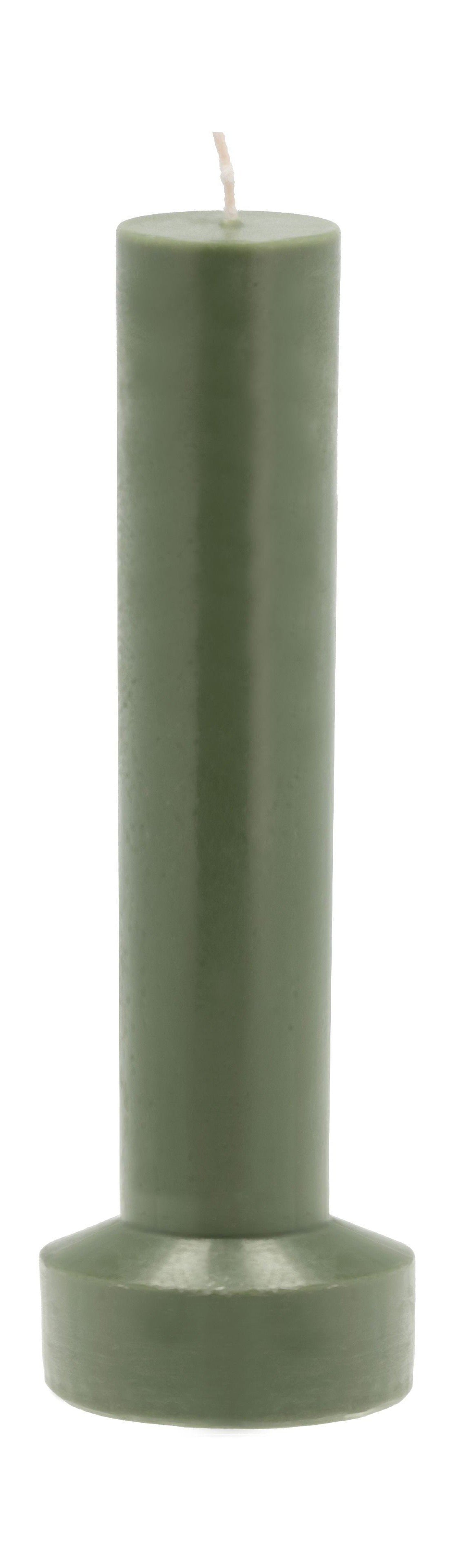 Villa Collection Styles Pillar Candle ø 8 X 23 Cm, Dark Green