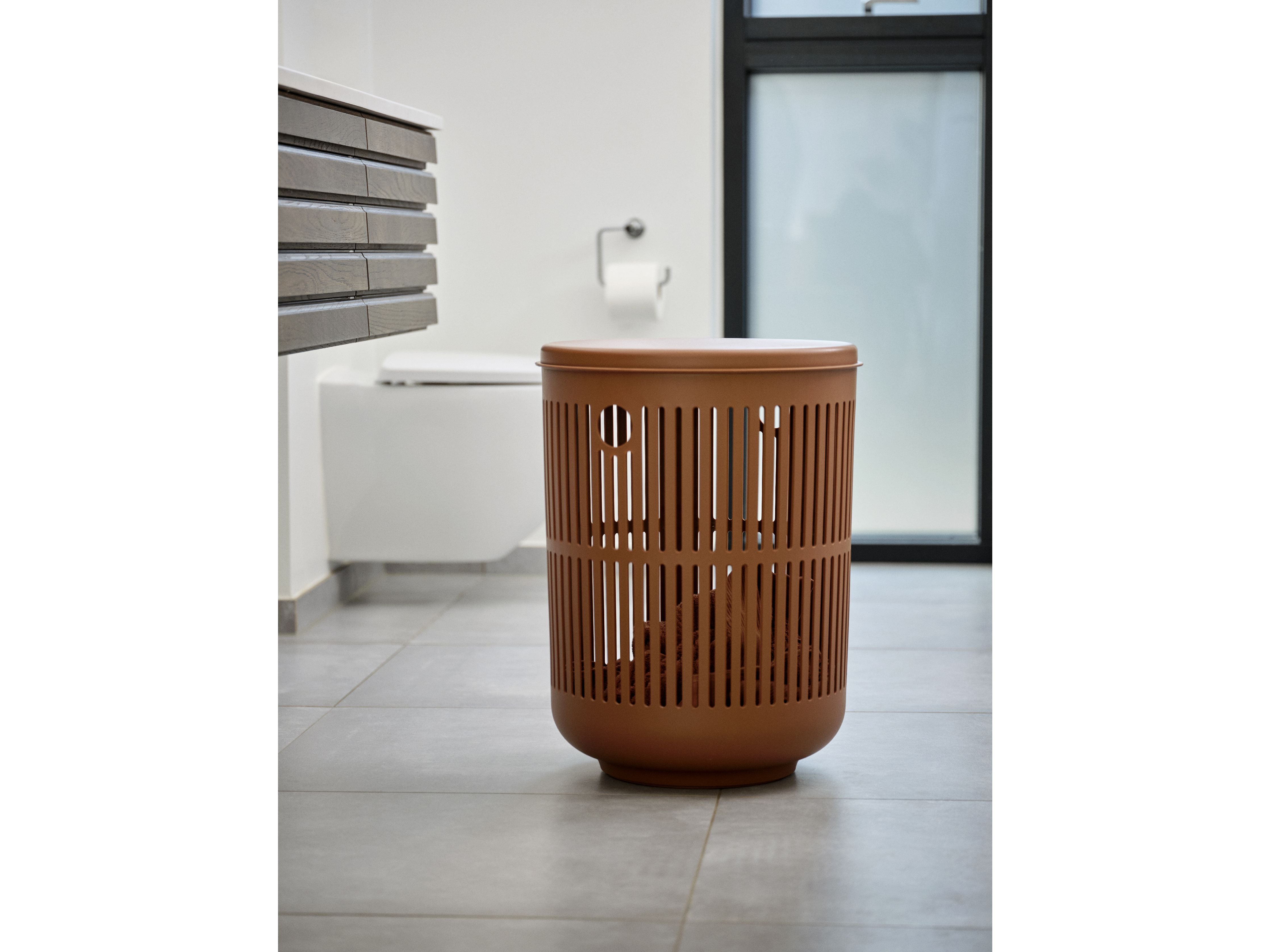 Zone Denmark Ume Laundry Basket 60 Liter, Terracotta