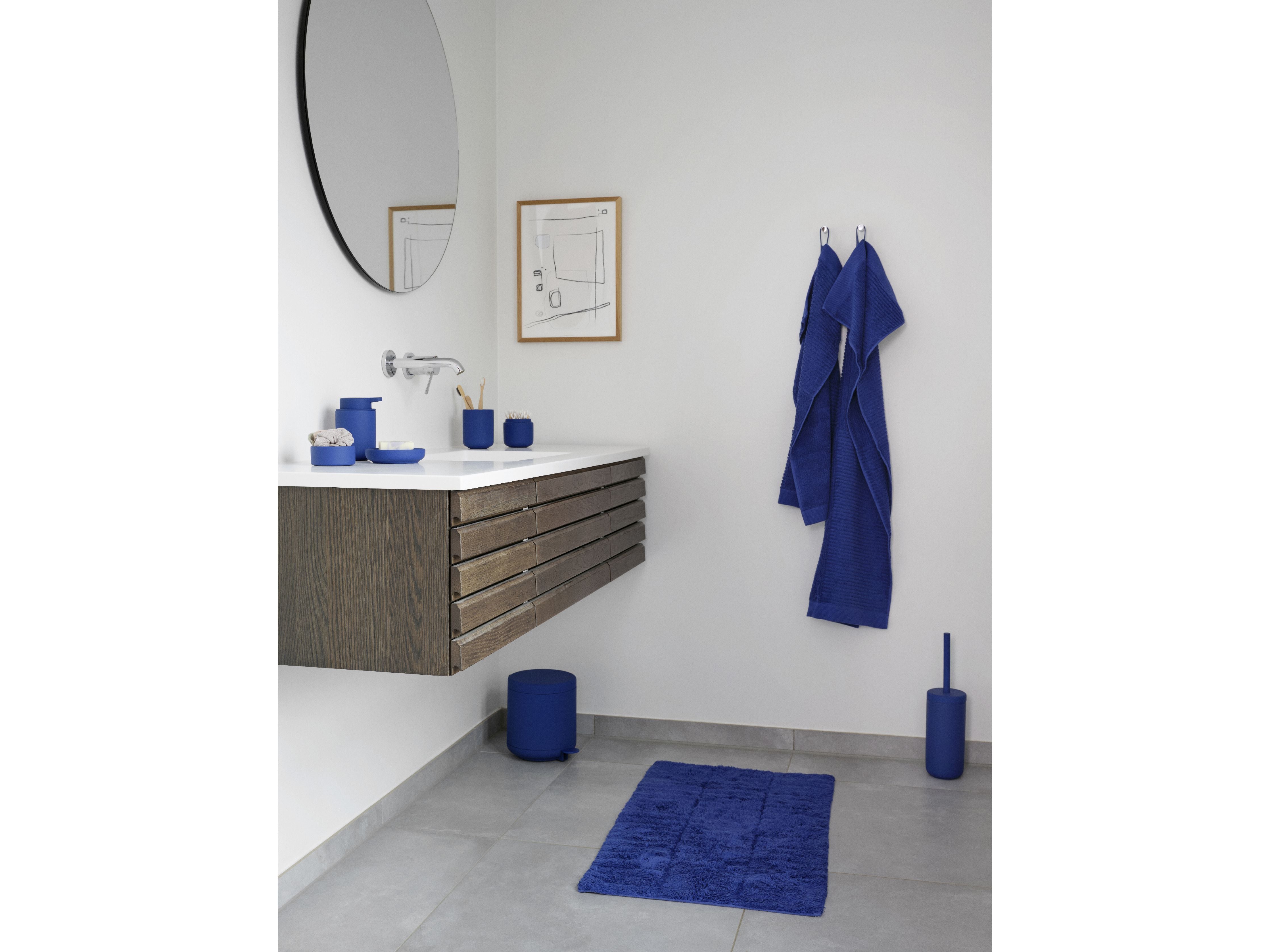 Zone Denmark Tiles Bath Mat 80 X 50 Cm, Indigo Blue