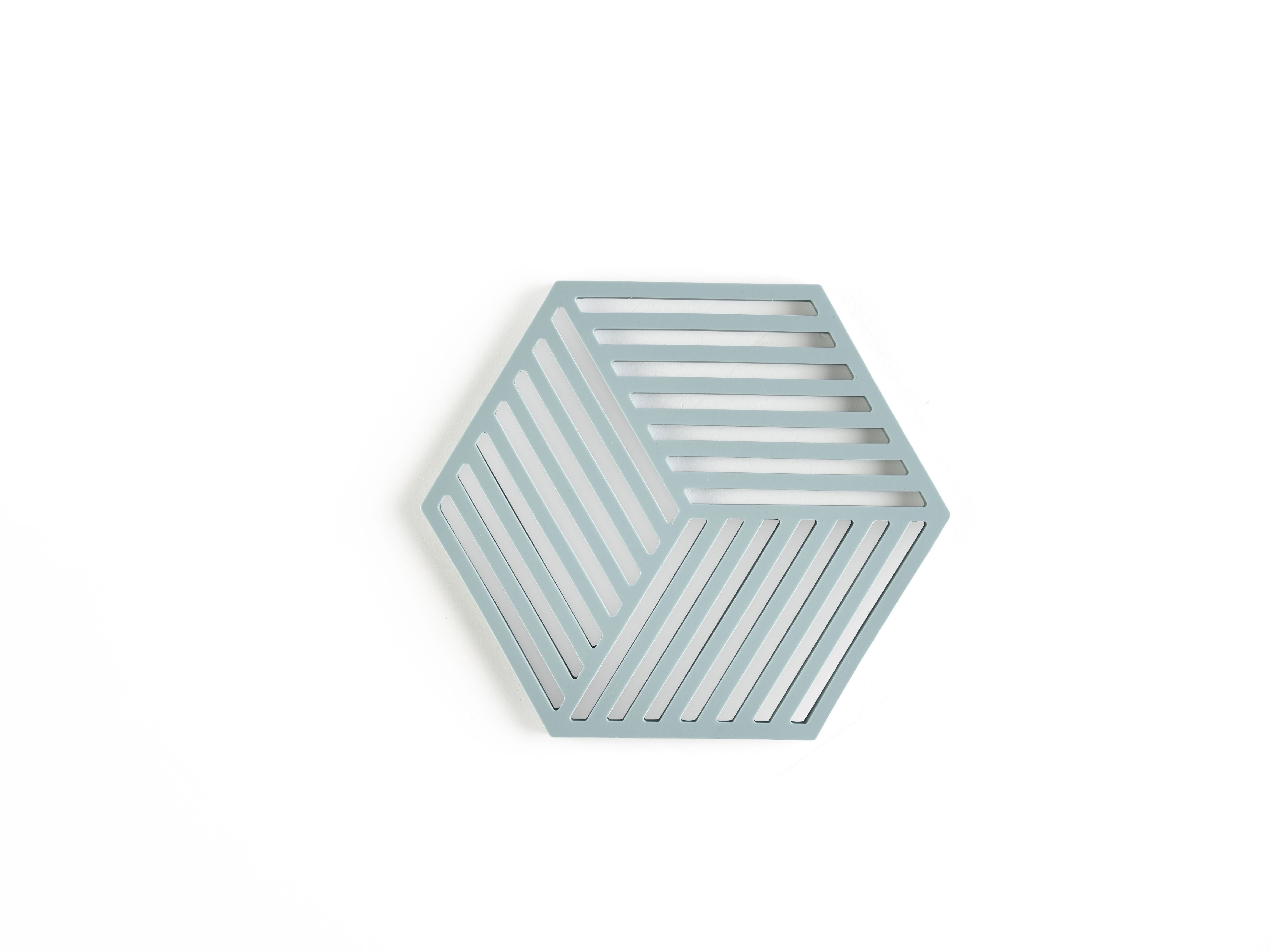 Zone Denmark Hexagon Trivet 16 X 14 X 0,9 Cm, Fog Blue