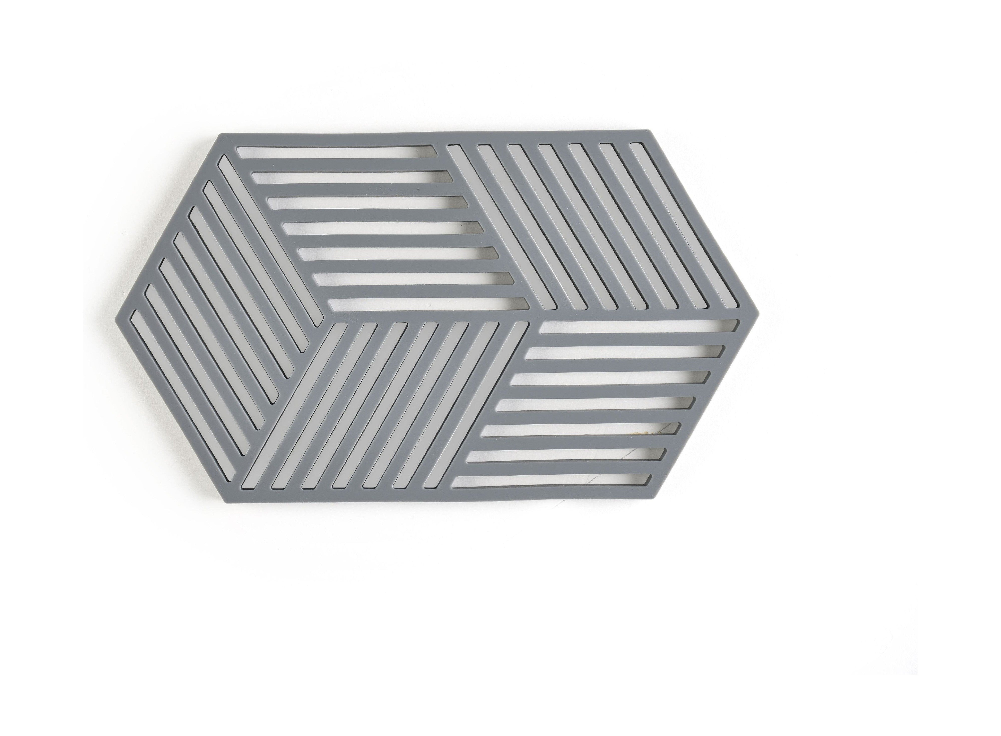 Zone Denmark Hexagon Trivet 24 X 14 X 0,9 Cm, Cool Grey