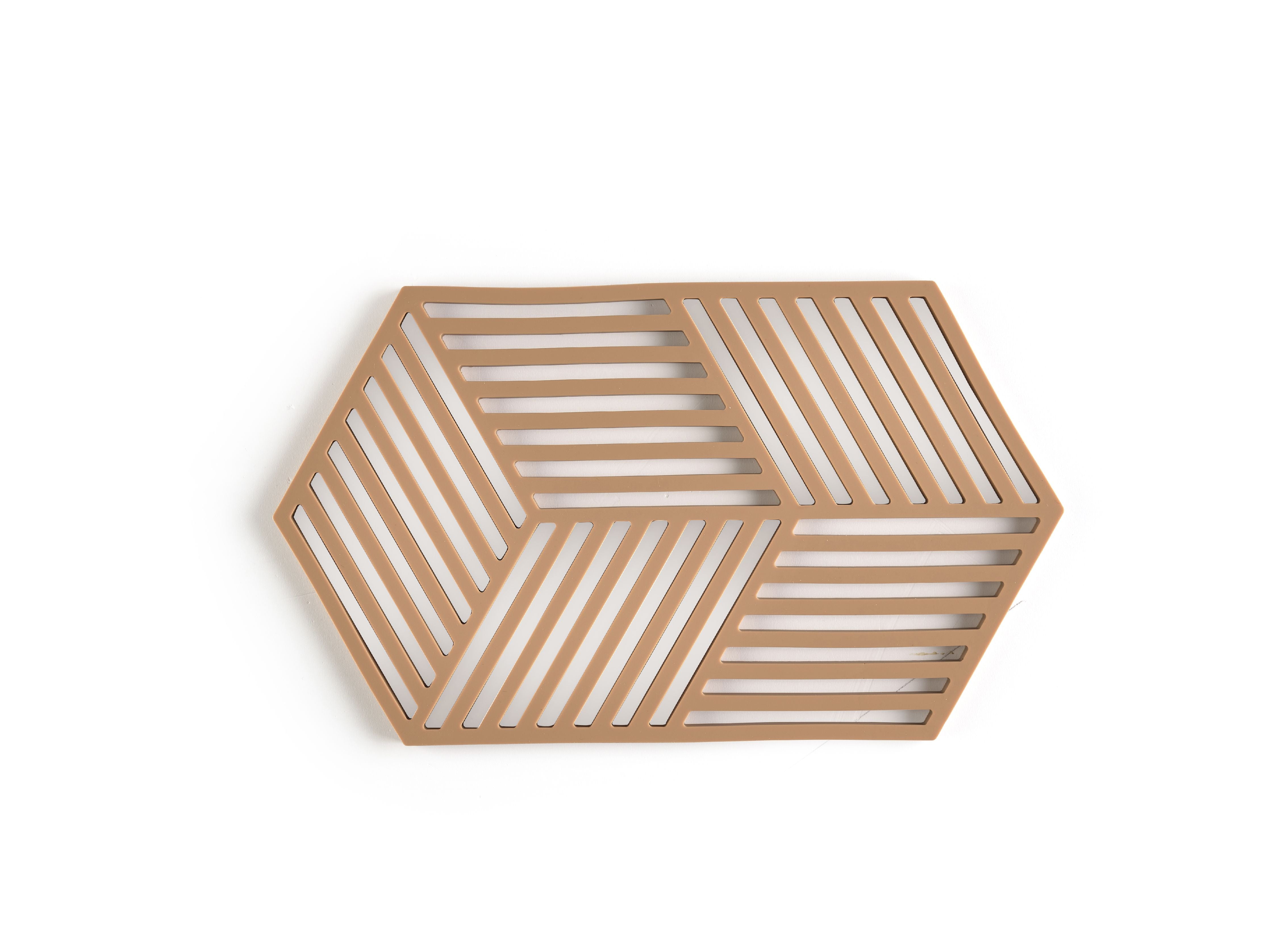 Zone Denmark Hexagon Trivet 24 X 14 X 0,9 Cm, Light Terracotta
