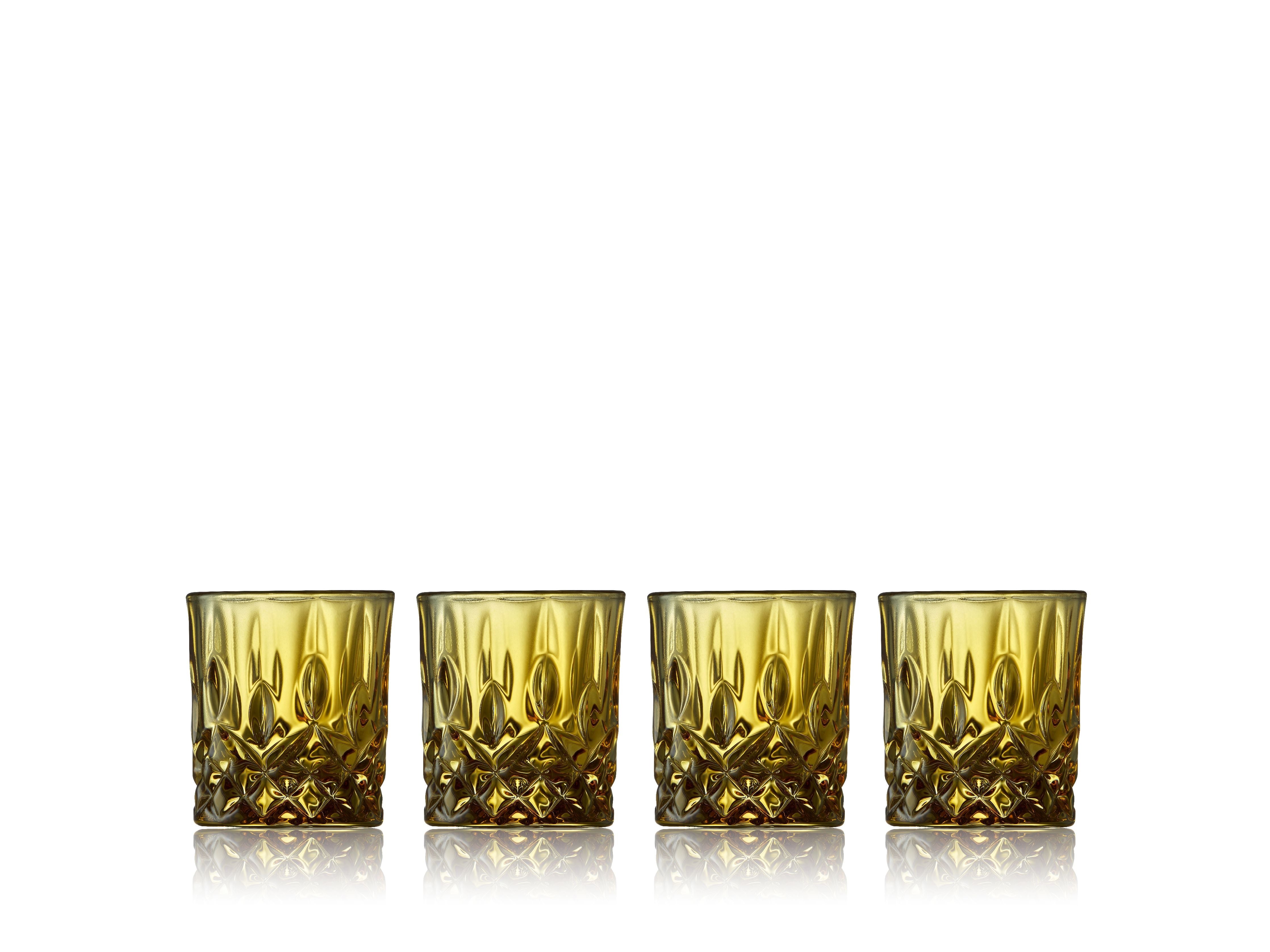 Lyngby Glas Sorrento Shot Glass 4 Cl 4 Pcs., Amber