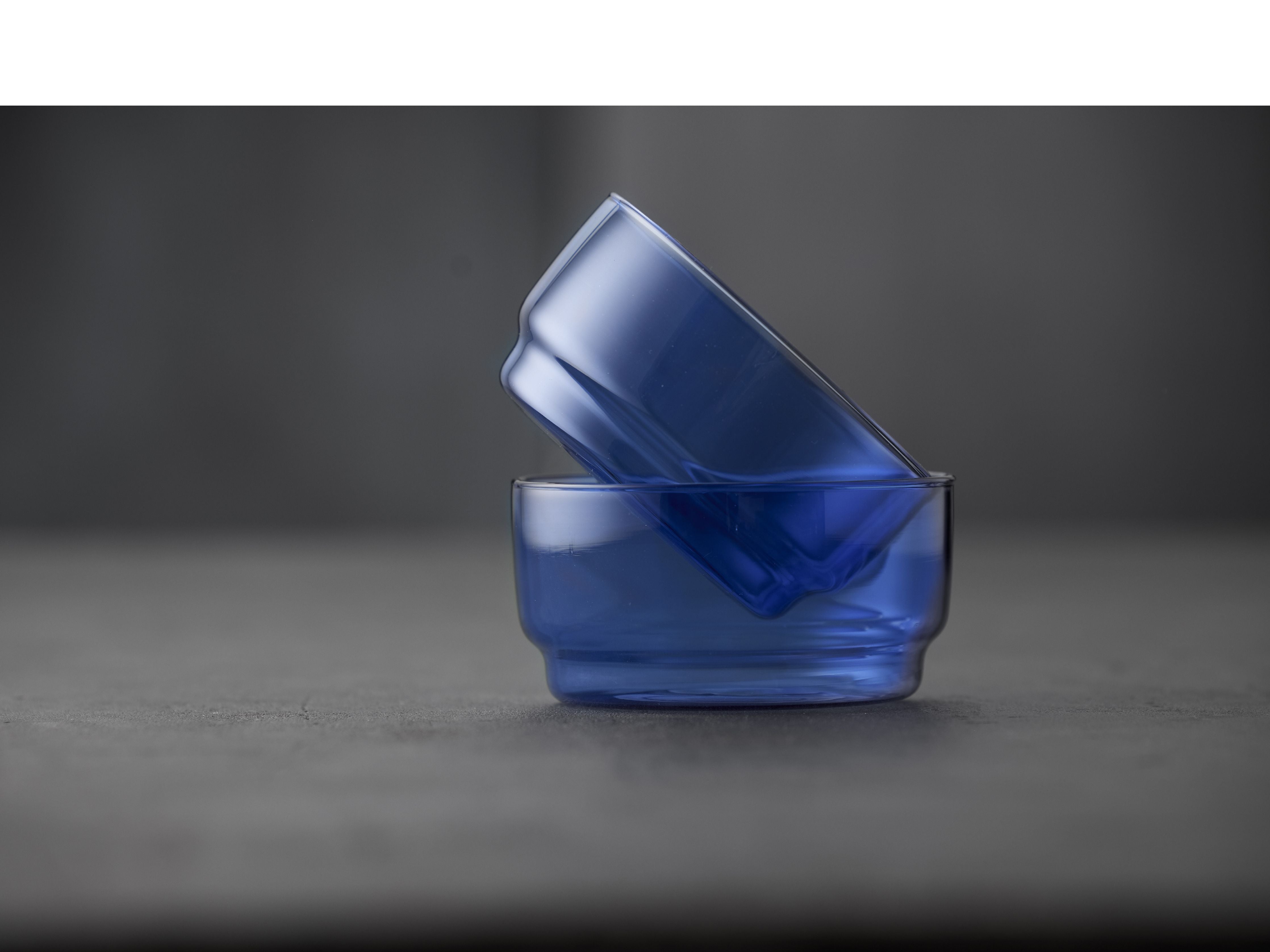 Lyngby Glass Torino Bowl 12 cm 2 pcs., Blue